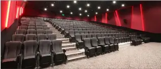  ??  ?? The new cinema will feature US-style leather seats in all three screens.