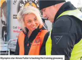  ??  ?? Olympics star Aimee Fuller is backing the training giveaway