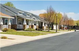  ?? 1ST LT. DANIEL BARNHORST/U.S. AIR FORCE ?? The Air Force provides on-base homes such as these at Mountain Home Air Force Base, Idaho. As rents soar, on-base housing is in high demand.