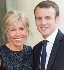  ??  ?? The power of love: Brigitte and Emmanuel Macron