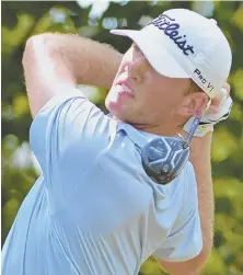  ?? STAFF FILE PHOTO BY CHRIS CHRISTO ?? IN THE SWING: Patrick Frodigh of Westwood, who won the Mass. Amateur three weeks ago, is up for a test at Pebble Beach in the U.S. Amateur.