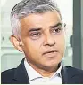  ??  ?? CRITICAL London Mayor Sadiq Khan blasted Trump