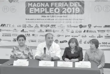  ?? CORTESÍA. ?? Se anunció la próxima celebració­n de la Magna Feria del Empleo en la que se ofertarán mil puestos de trabajo. /