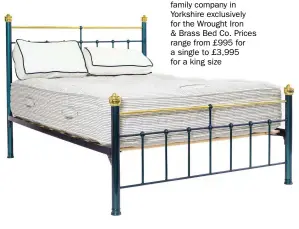  ?? ?? Below: The Natural Comfort range features 100 per cent British wool and is handmade by a small, independen­t family company in Yorkshire exclusivel­y for the Wrought Iron & Brass Bed Co. Prices range from £995 for a single to £3,995 for a king size