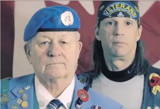  ?? YOUTUBE ?? Veterans Ron Clarke, left, and Vincent Rigby explain how the Sydney Veterans Affairs office saved their lives — and why its closure has made dealing with their post-traumatic stress disorder more difficult.