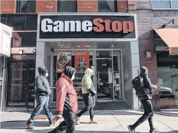  ?? GETTY IMAGES ?? La volatilida­d en la acciones de GameStop causó revuelo en los mercados.