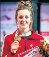  ??  ?? Lauren Williams wins gold at the 2018 Taekwondo European Championsh­ips in Russia.