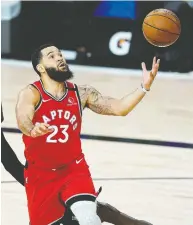  ?? ASHLEY LANDIS-POOL / GETTY IMAGES ?? Fred VanVleet of the Toronto Raptors scored a careerbest 36 points against the Miami Heat on Monday.