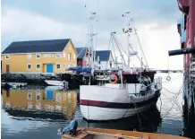  ??  ?? The fishing harbour of Nusfjord provided our introducti­on to the traditiona­l redpainted cottages called rorbus. (Red paint, made with blood and copper, was for the poor; the welltodo bought white paint.) Today, those houses are popular with...