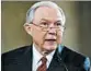  ?? PETE MAROVICH/BLOOMBERG ?? Attorney General Jeff Sessions played a key role in Donald Trump’s campaign.