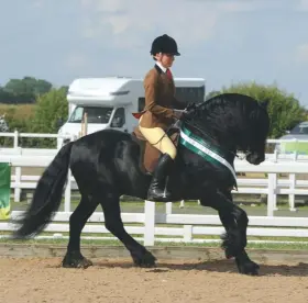  ??  ?? Ridden native supreme: Severnvale George with Molly Kushner