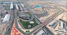  ??  ?? Vista aérea del Circuito Internacio­nal de Sakhir en Bahréin.