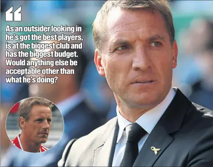  ??  ?? RODGERS THAT: Paul Walsh (inset) reckons Rodgers is doing a good job but has his reservatio­ns about him moving on.