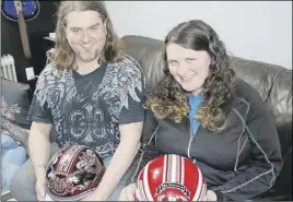  ?? Lynn curwin/truro daily news ?? Duane and Renee LeBlanc own Grattan Helmets.