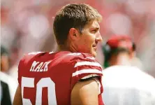  ?? Scott Strazzante / San Francisco Chronicle ?? Center Alex Mack, signed by the 49ers in the offseason, was voted to the last of his six Pro Bowls in 2018.