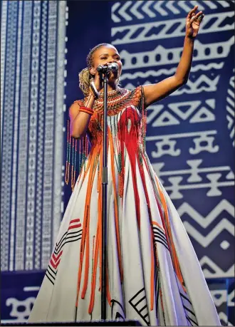  ?? ?? With her angelic voice, Amanda ‘Ami’ Faku has added spice to amapiano. The Eastern-cape born musician started singing in a church choir.