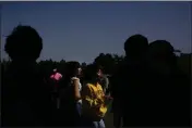  ?? BRYNN ANDERSON — THE ASSOCIATED PRESS ?? On May 7, graduating senior Michelle Pratt stands in line with her classmates for graduation informatio­n at Chattahooc­hee County High School in Cusseta, Ga.