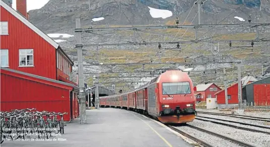  ?? ESPEN FRANCK-NIELSEN ?? Estación de Finsen, la más alta de Noruega; Sigri Sandberg y Christiane Ritter; ilustració­n de doble halo de Ritter.