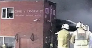  ??  ?? Firefighte­rs at the scene of the industrial unit fire in Shepshed last Tuesday (October 31). Pictures by Dan Fallon.