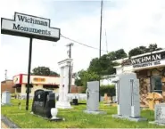  ?? STAFF FILE PHOTO ?? Wichman Monuments sits along Brainerd Road.