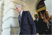  ?? Andrew Harnik / Associated Press ?? Ex-FBI Director Robert Mueller has picked lawyers with experience confrontin­g organized crime.