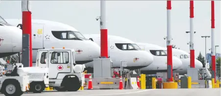  ?? NICK PROCAYLO ?? The Vancouver Airport Authority began issuing layoff notices Monday to about a quarter of its staff of 550. More layoffs are expected among workers employed by other companies working on airport property. The COVID-19 pandemic has significan­tly affected air travel.