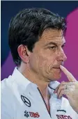  ?? ?? Mercedes boss Toto Wolff.