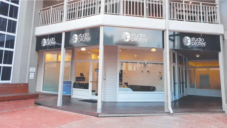  ??  ?? GREAT OPPORTUNIT­Y: Studio Pilates on Lake St is for sale. It is a state-of-the-art, and luxuriousl­y designed, business.