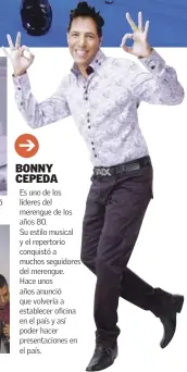  ??  ?? El regreso. Carlos Grendal dice que Bongó volverá a la escena musical.