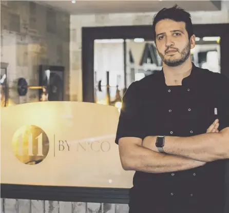  ??  ?? 0 Nico Simeone has unveiled a new dining experience at 111 By Nico – chefs will present diners with a fivecourse tasting menu made from a list of 12 seasonal ingredient­s