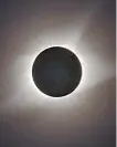  ??  ?? A capture of the solar eclipse that took place in the United States, Aug. 21