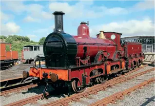  ?? GARETH EVANS ?? Stabled outside awaiting road transport from County Durham to Derbyshire, No. 158A is seen at Locomotion, Shildon on August 2.