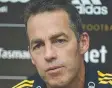  ??  ?? Hawks coach Alastair Clarkson