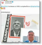  ?? ?? CUMPLE. El club saludó a Tapia por su cumpleaños y entre los hinchas no cayó bien.