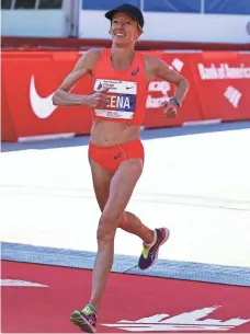  ?? TANNEN MAURY, EPA ?? Deena Kastor is among the top U.S. marathoner­s in the field.