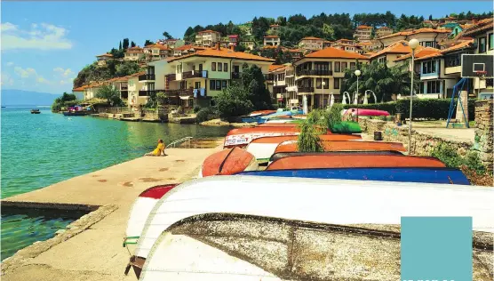  ?? PHOTOS: DANIEL WOOD/ FOR VANCOUVER SUN ?? The medieval town of Ohrid, with its turquoise lake, is Macedonia’s leading tourist attraction.