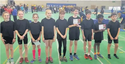  ??  ?? ●●Under 11 Greater Manchester Regional Sports Hall team