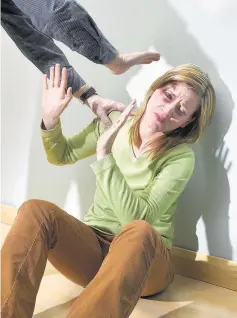  ??  ?? Abuse Rutherglen and Cambuslang recorded shocking figures for domestic abuse. (picture posed by models)