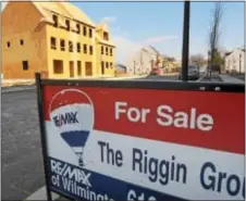  ?? DIGITAL FIRST MEDIA FILE PHOTO ?? A for sale sign sits in front of a property on Magnolia Place in Kennett Square. A report on housing in the region finds a steadily improving market for the most part.