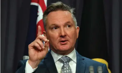  ?? Photograph: Mick Tsikas/AAP ?? Minister for climate and energy Chris Bowen was pressed on what the treasurer called a ‘perfect storm’ of price spikes in eastern Australian energy markets.