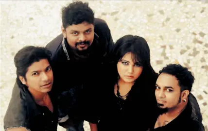  ??  ?? (From left) Superbia’s Shaan, Roshan Balu, Gwen Athaide and Gourav Dasgupta