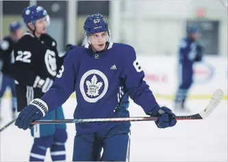  ?? AARON LYNETT THE CANADIAN PRESS ?? Toronto Maple Leafs left-winger Tyler Ennis was signed after the Minnesota Wild bought out his contract.