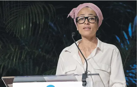  ?? D. DIPASUPIL/GETTY IMAGES/FILES ?? “I thought for a little bit that I was going to write about (West London’s deadly Grenfell Tower fire), but just couldn’t,” says author and London native Zadie Smith. “I think when you have so much rage, it’s very hard.”