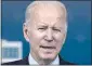  ?? EVAN VUCCI — AP ?? President Joe Biden expects essential, nonresiden­t travelers crossing the U.S. border to be fully vaccinated beginning Jan. 22.