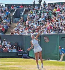  ?? FOTO: AFP ?? Irgendwie noch befreit: Angelique Kerber gegen Shelby Rogers.