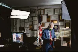  ?? Visko Hatfield / National Geographic / Disney+ ?? Fauci does an interview at the National Institutes for Health in Maryland.