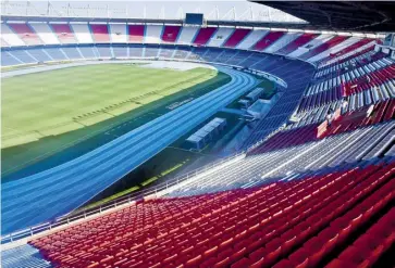  ?? Luis rodríguez ?? El estadio Metropolit­ano se encuentra listo para recibir a la afición de Junior.