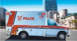  ?? FILE PHOTO ?? The Dutch company Falck is set to replace the city’s incumbent ambulance service provider, American Medical Response.