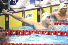  ?? — AFP photo ?? China’s Sun Yang competes in a heat of the men’s 200m freestyle swimming event during the 2018 Asian Games in Jakarta.