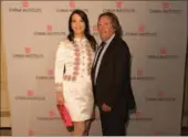  ?? CHINA DAILY PROVIDED TO ?? IMAX Corporatio­n CEO Richard Gelfond (right) and Peggy Gelfond at China Institute’s annual Blue Cloud Gala last Tuesday.